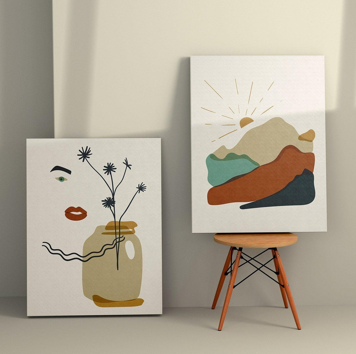 Tablou Canvas (2 bucăți) Honey 1, Multicolor, 110x70 cm