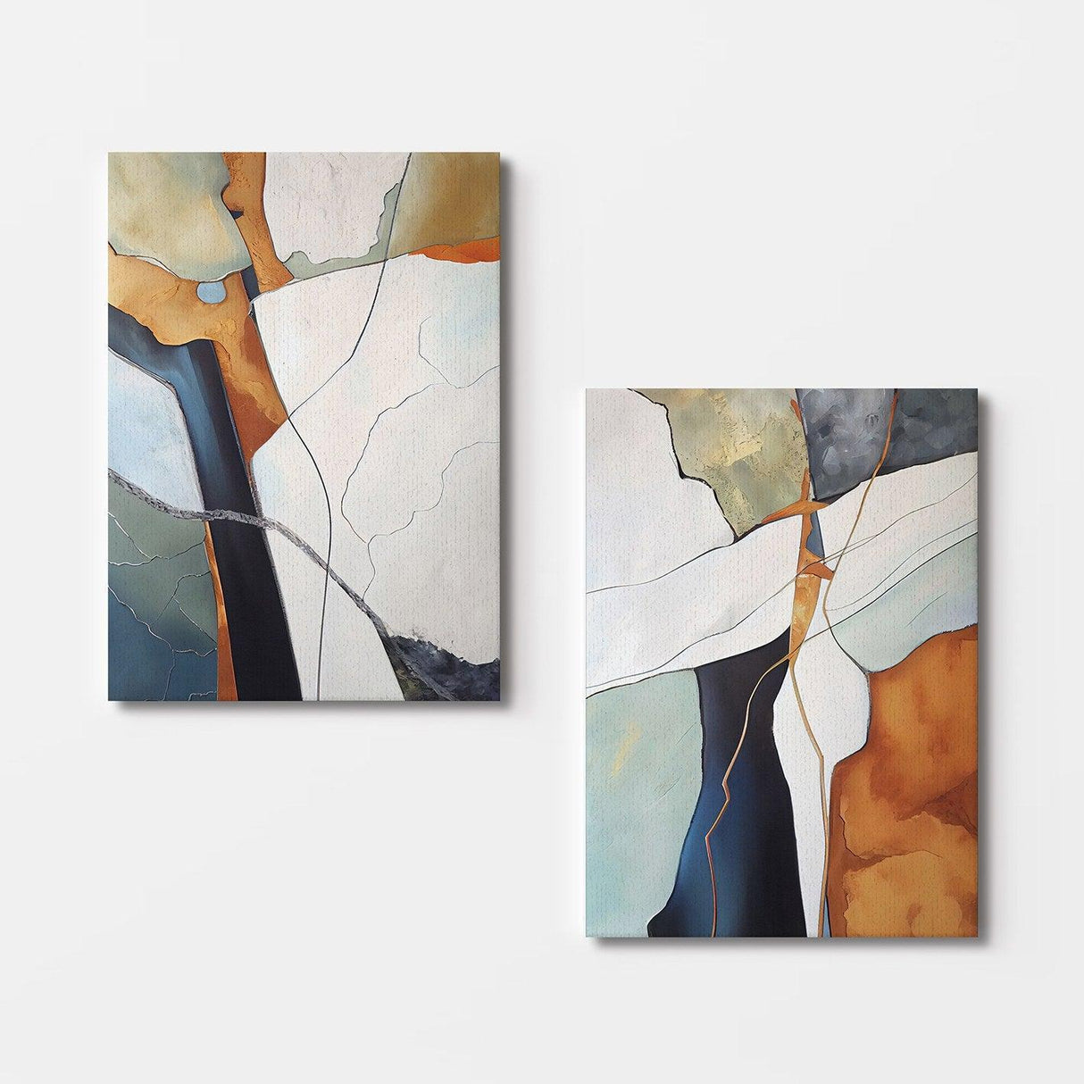 Tablou Canvas (2 bucăți) 2KNV4348, Multicolor, 110x70 cm