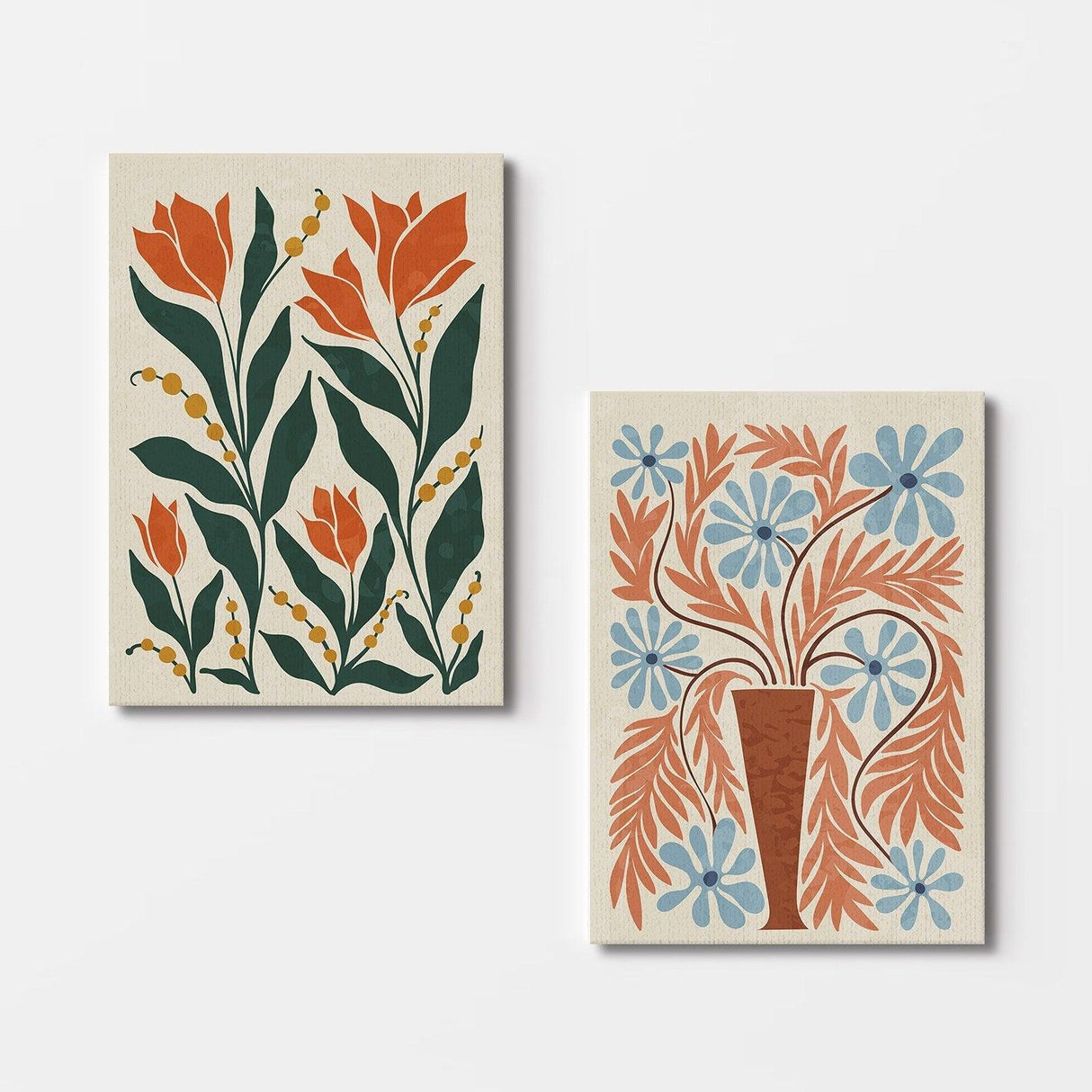 Tablou Canvas (2 bucăți) 2KNV4375, Multicolor, 110x70 cm