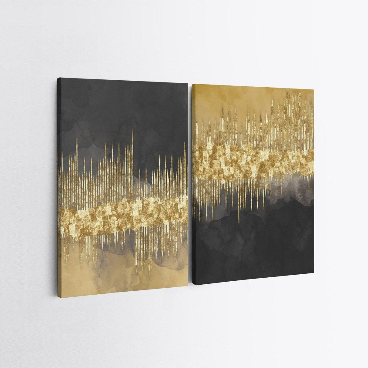 Tablou Canvas (2 bucăți) 2KNV4389, Multicolor, 110x70 cm