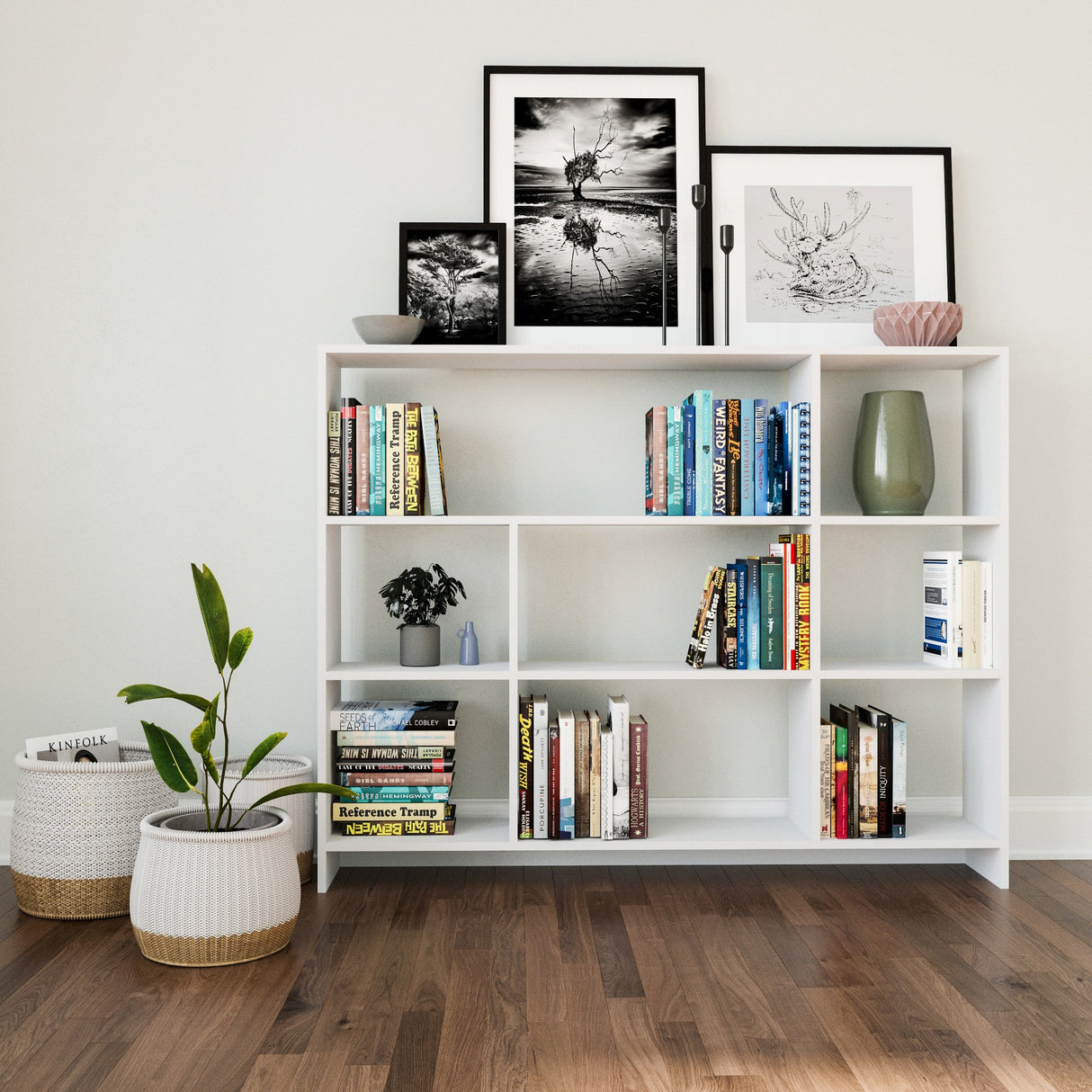 Bibliotecă Lavina, Diverse culori, 152x25x120 cm - Alb | SKU: 935CMN1119 | Bibliotecă Lavina, 152x25x120 cm, varianta Alb, produs pentru amenajarea locuinței, disponibil online în România la CasaMob
