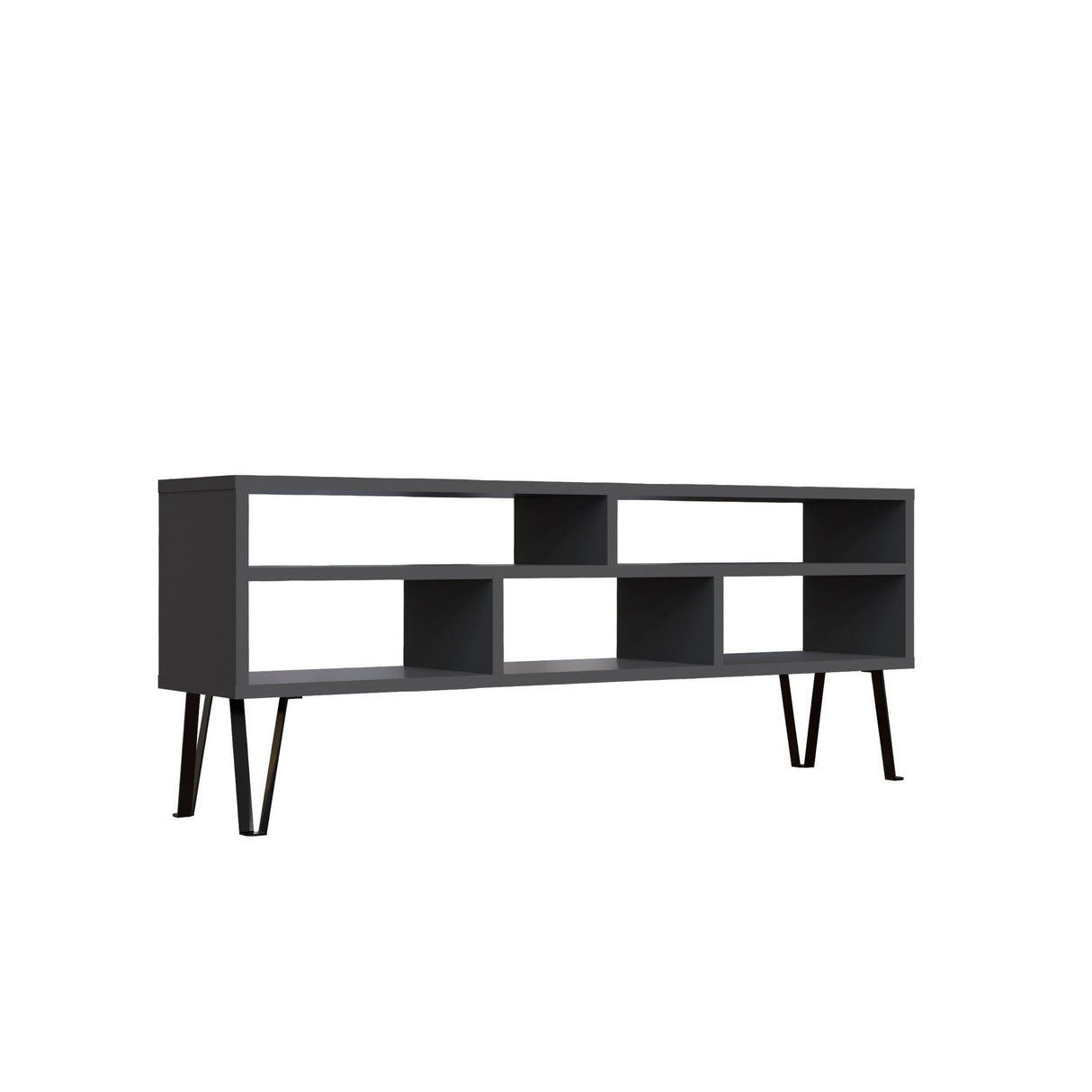 Comodă TV Ebuda, Diverse culori, 120x25x47 cm - Antracit | SKU: 935CMN1434 | Comodă TV Ebuda, 120x25x47 cm, varianta Antracit, produs pentru amenajarea locuinței, disponibil online în România la CasaMob