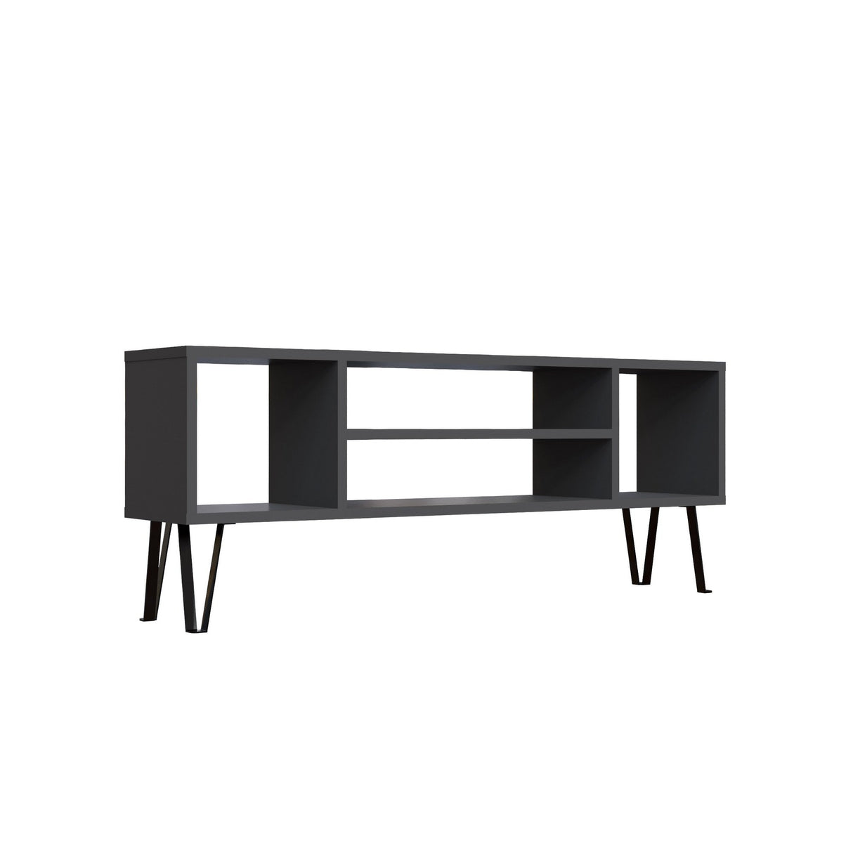Comodă TV Garvin, Diverse culori, 120x25x47 cm - Antracit | SKU: 935CMN1443 | Comodă TV Garvin, 120x25x47 cm, varianta Antracit, produs pentru amenajarea locuinței, disponibil online în România la CasaMob