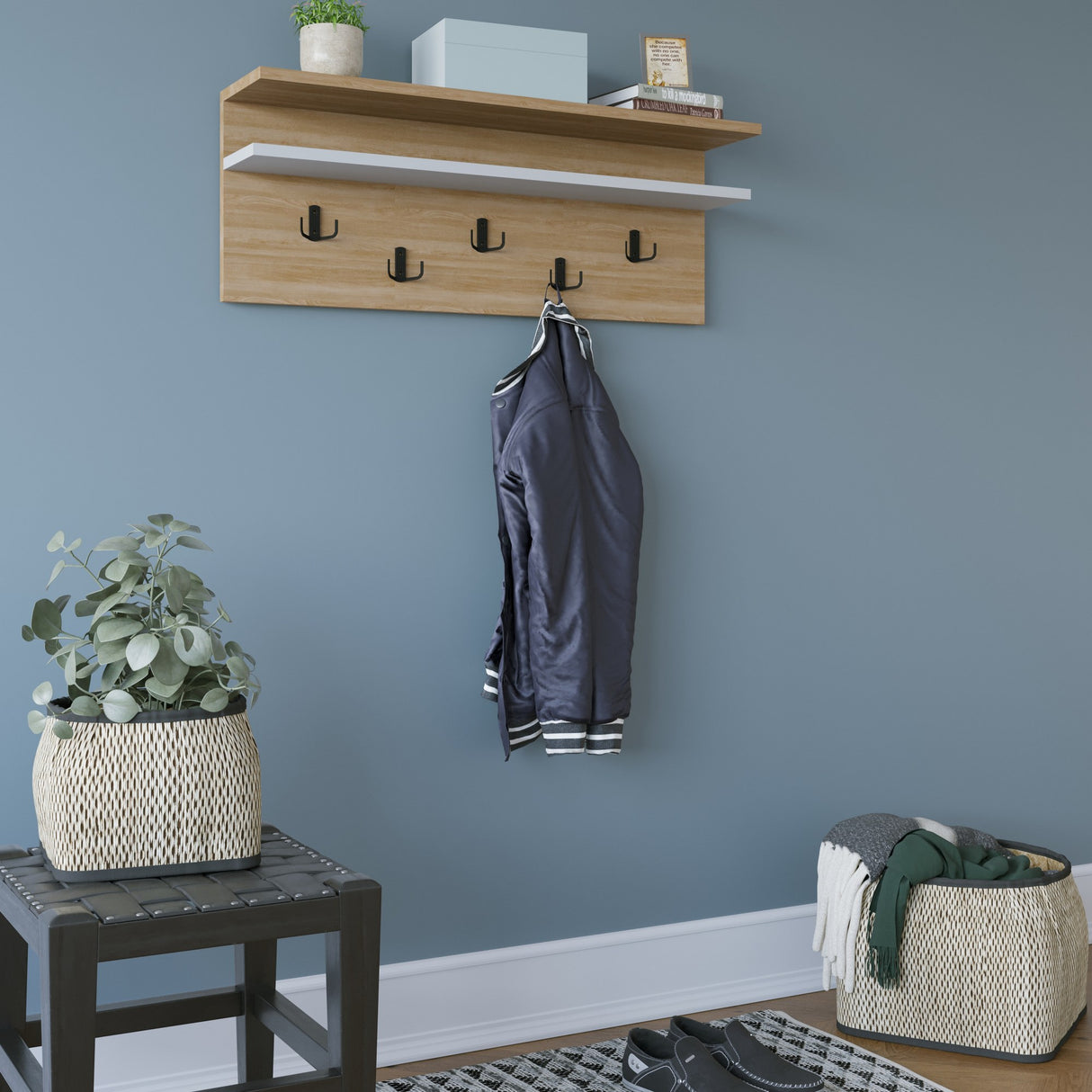 Cuier Rolker, Diverse culori, 90x20x31 cm - Cuier Rolker, Diverse culori, 90x20x31 cm, SKU 935CMN1901, imagine 2