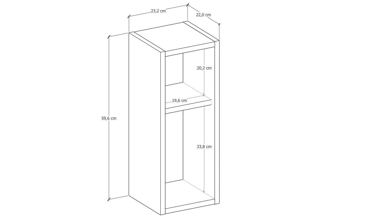 Noptieră Klaus, Diverse culori, 23x22x60 cm - Stejar | SKU: 935CMN2428 | Noptieră Klaus, 23x22x60 cm, varianta Stejar, produs pentru amenajarea locuinței, disponibil online în România la CasaMob