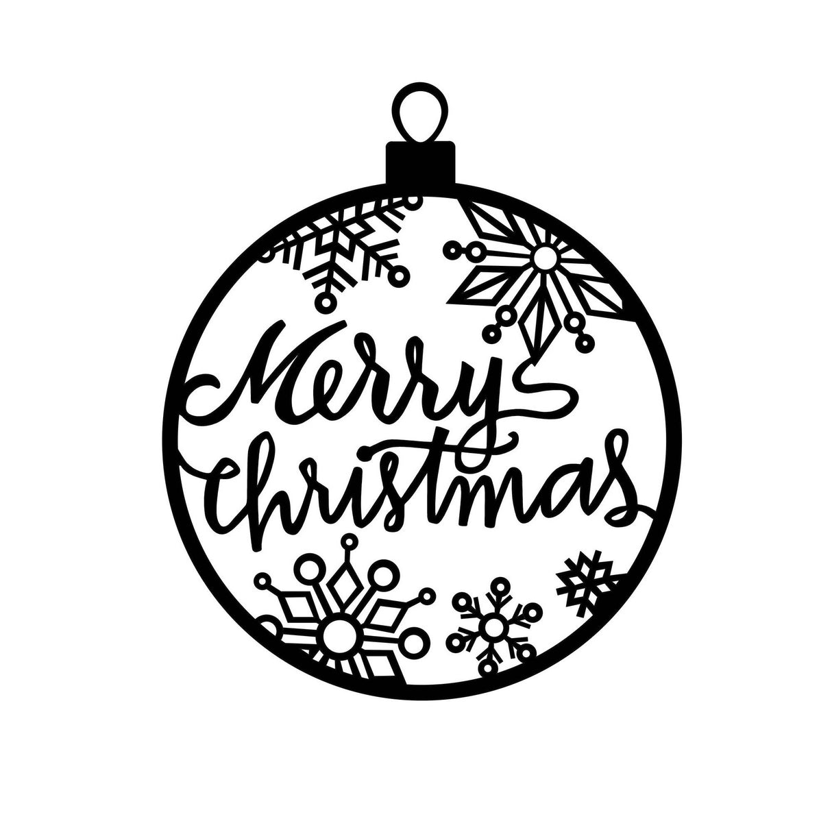 Decorațiune de perete din metal XMASBLACK - 030, Negru, 66x63x0 cm