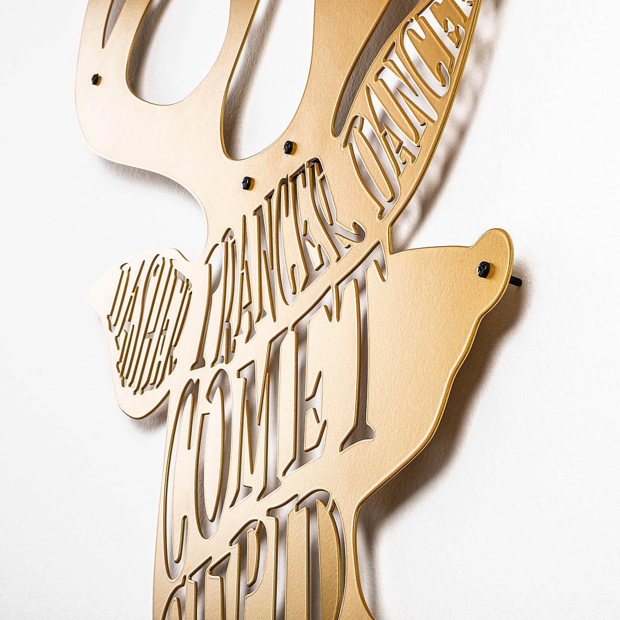 Decorațiune de perete din metal XMASGOLD - 003, Auriu, 36x56x0 cm