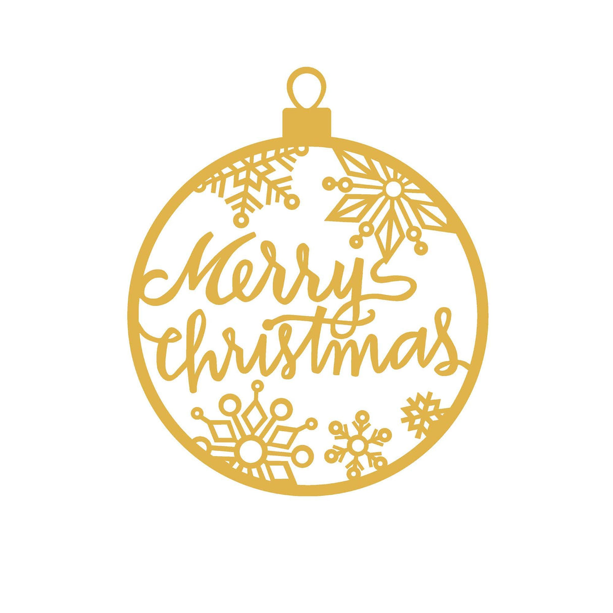 Decorațiune de perete din metal XMASGOLD - 030, Auriu, 66x63x0 cm