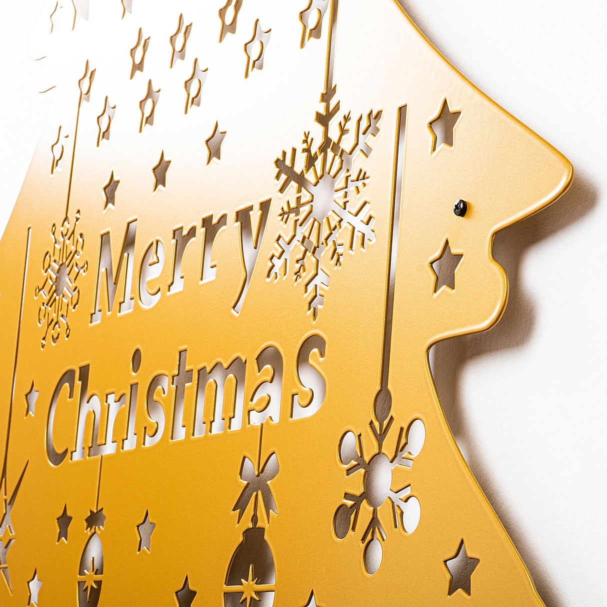 Decorațiune de perete din metal XMASGOLD - 031, Negru, 70x100x0 cm