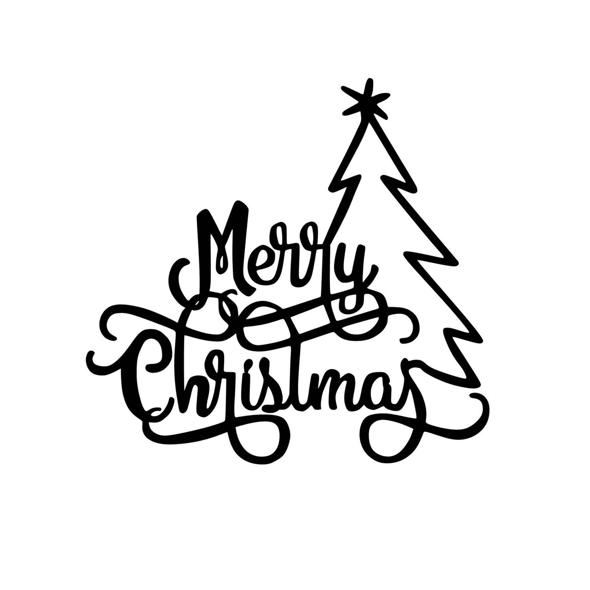 Decorațiune de perete din metal XMASBLACK - 008, Negru, 62x60x0 cm