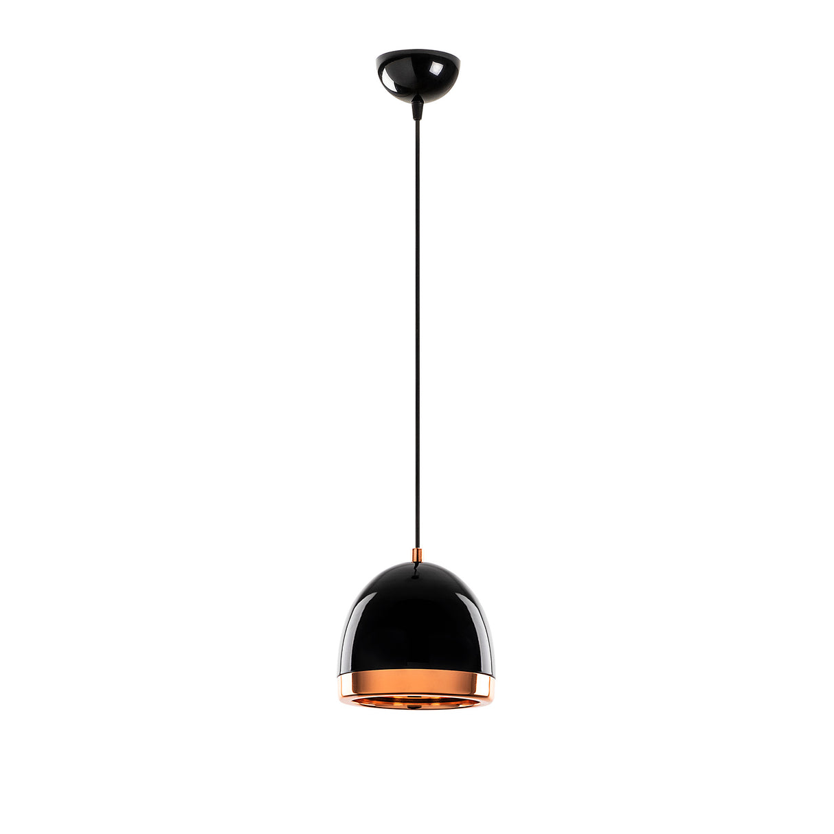 Lustră Mugo - 10635, Negru - Auriu, Ø17x34 cm