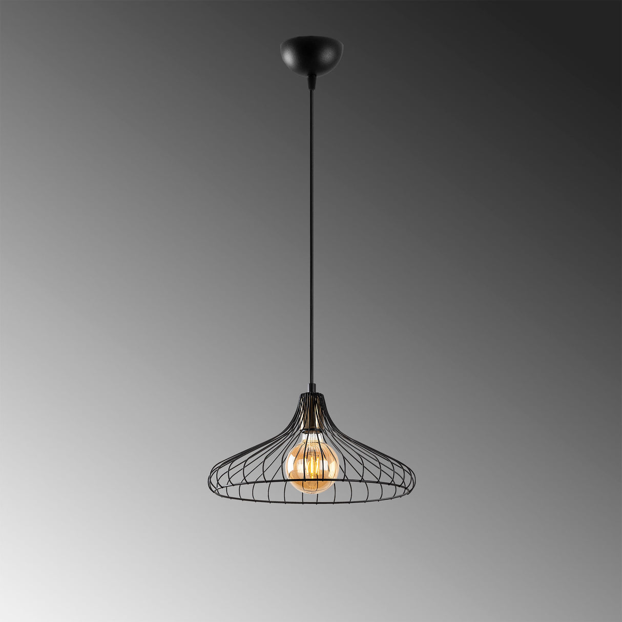Lustră Depay - 11250, Negru - Antique, Ø36x22 cm
