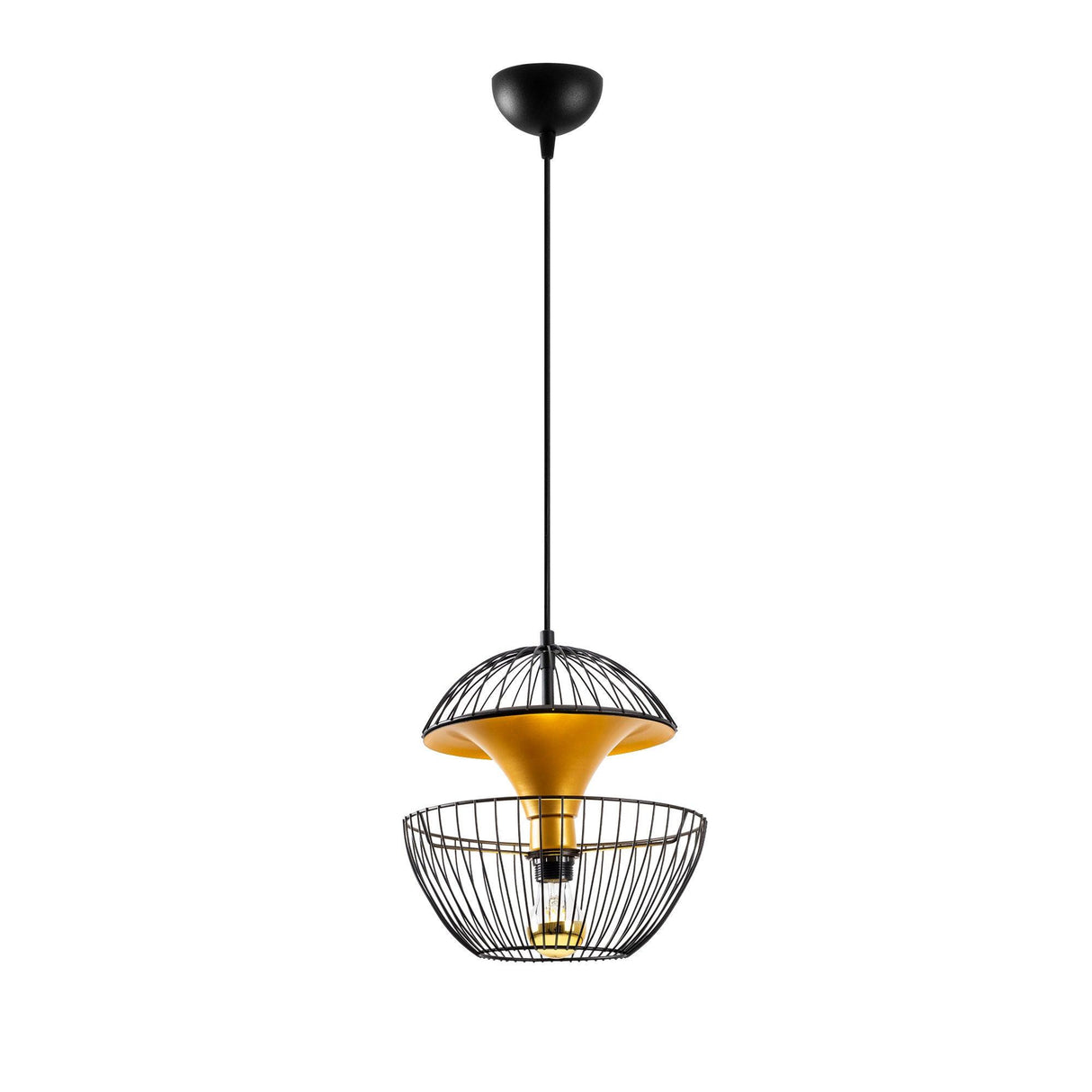 Lustra Telmander Chandelier - Auriu Negru, SKU 942FLG1253