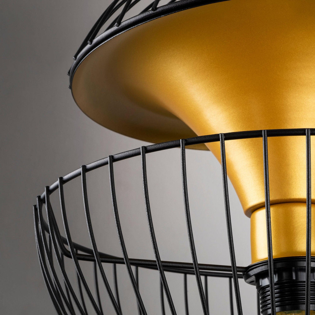 Lustra Telmander Chandelier - Auriu Negru, SKU 942FLG1253