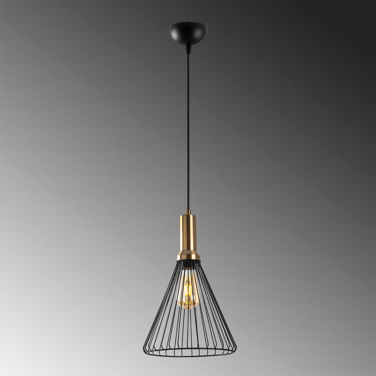 Lustră Dear - 11210, Negru - Antique, Ø24x50 cm