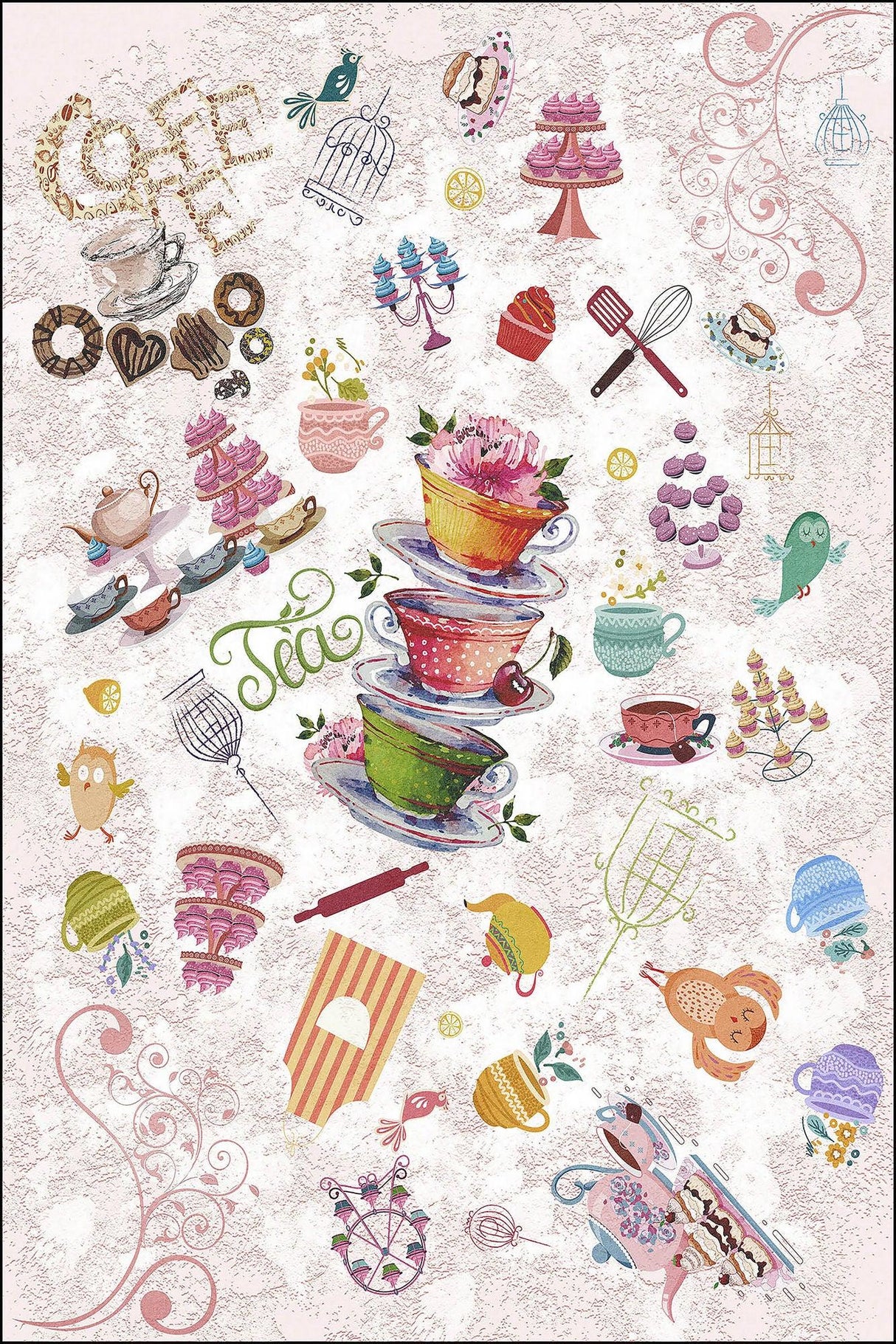 Covor de hol / bucatarie WOOKECE243, Multicolor