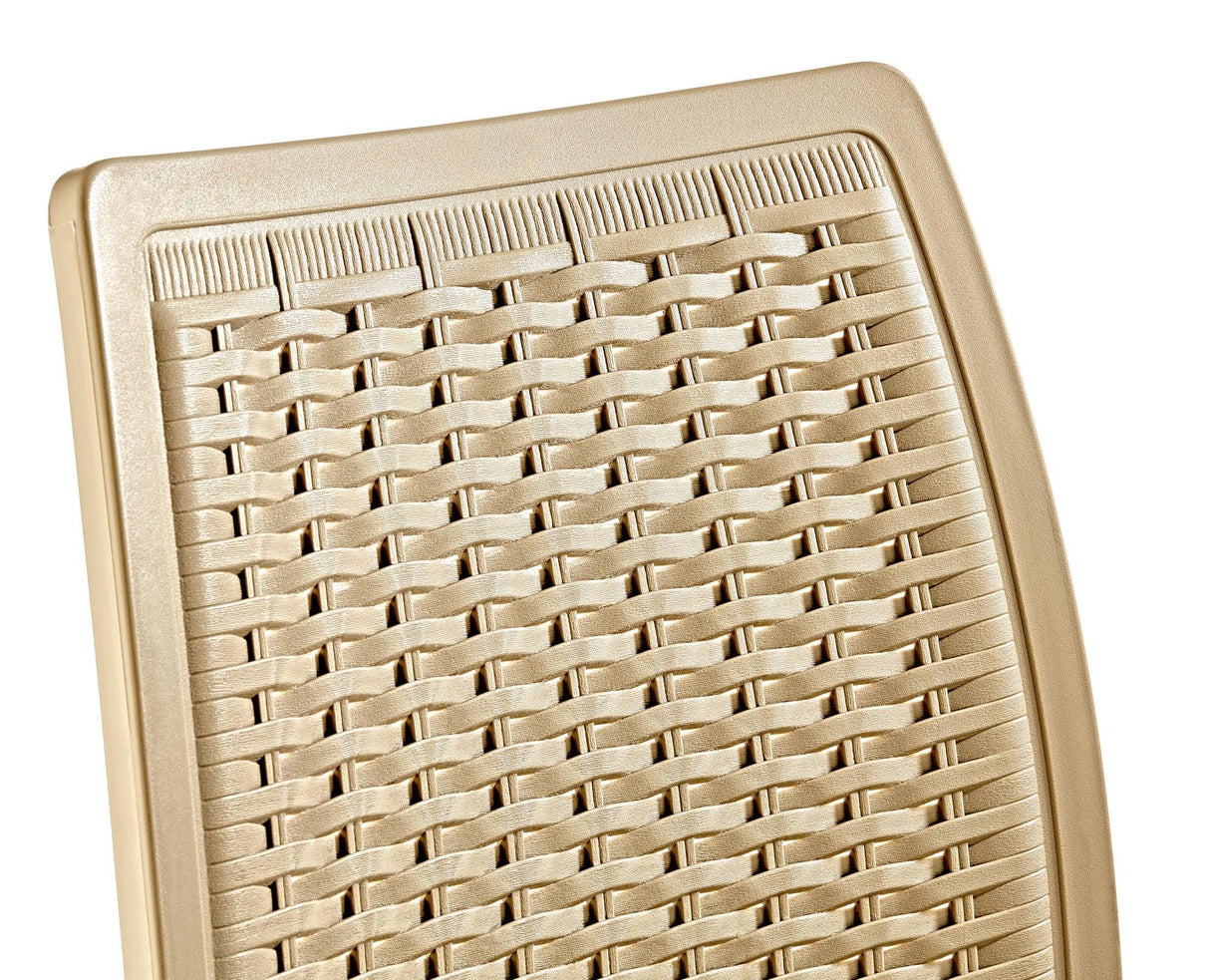 Scaun Exterior Rattan, Diverse culori, 53x57x85 cm - Cappuccino | SKU: 947BZG1105 | Scaun Exterior Rattan, 53x57x85 cm, varianta Cappuccino, produs pentru amenajarea locuinței, disponibil online în România la CasaMob