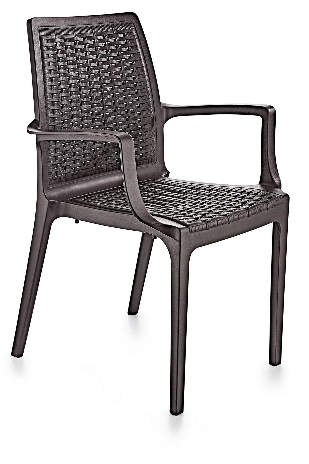 Scaun Exterior Rattan, Diverse culori, 53x57x85 cm - Maro închis | SKU: 947BZG1106 | Scaun Exterior Rattan, 53x57x85 cm, varianta Maro închis, produs pentru amenajarea locuinței, disponibil online în România la CasaMob