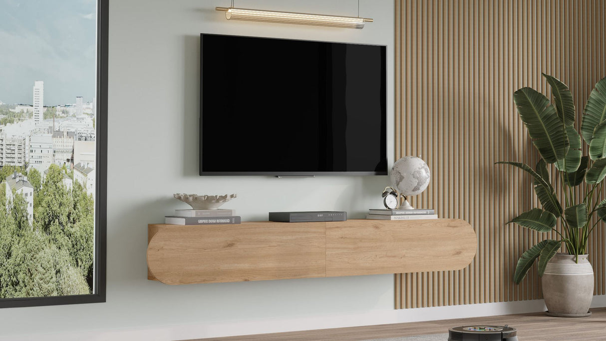 Comodă TV LUM1, Diverse culori, 200x32x30 cm - Comodă TV LUM1, Diverse culori, 200x31.6x29.6 cm, SKU 956LCS1691, imagine 10