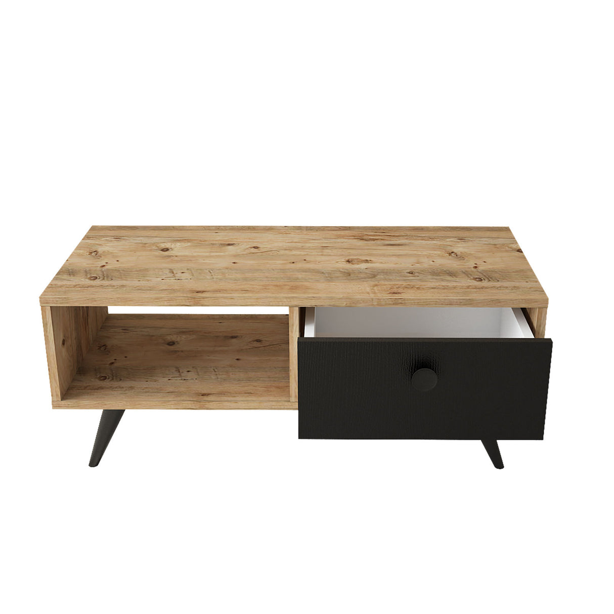 Măsuță de cafea Vl7-232, Alb, 96x45x39 cm