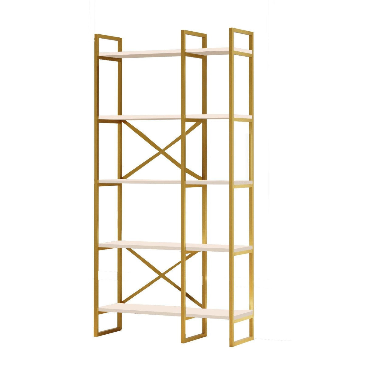 Biblioteca Dudu Lux, 88 x 175 x 30 cm - Alb, SKU 956LCS1423