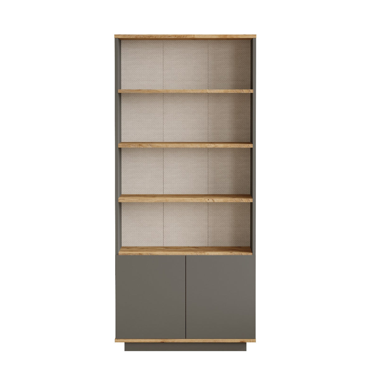 Bibliotecă FR16-AA, Pin atlantic - Antracit, 75x27x168 cm