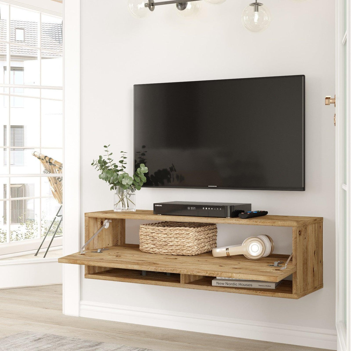 COMODA TV AR7 - KA, Stejar, 100x29x32 cm