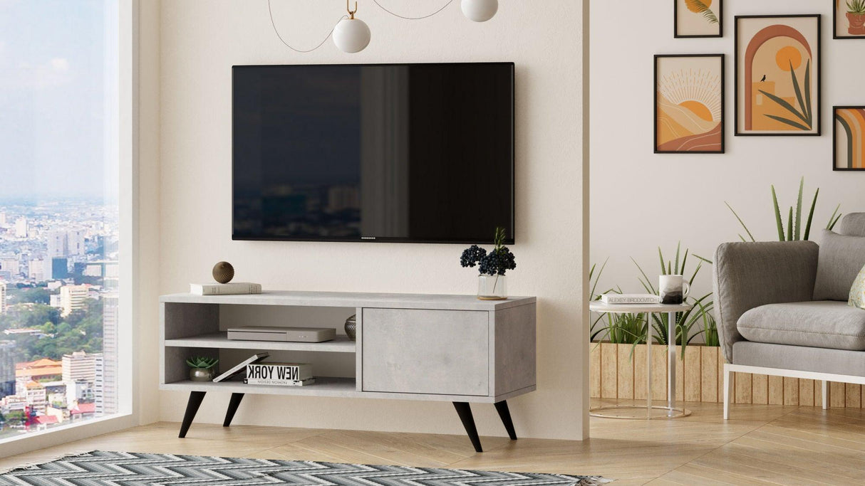 Comoda TV Levo, 110x44x40 cm - Gri, SKU 956LCS1646