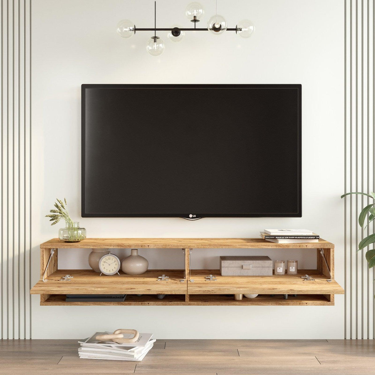 COMODA TV AR12-CA, Stejar, 140x29x32 cm