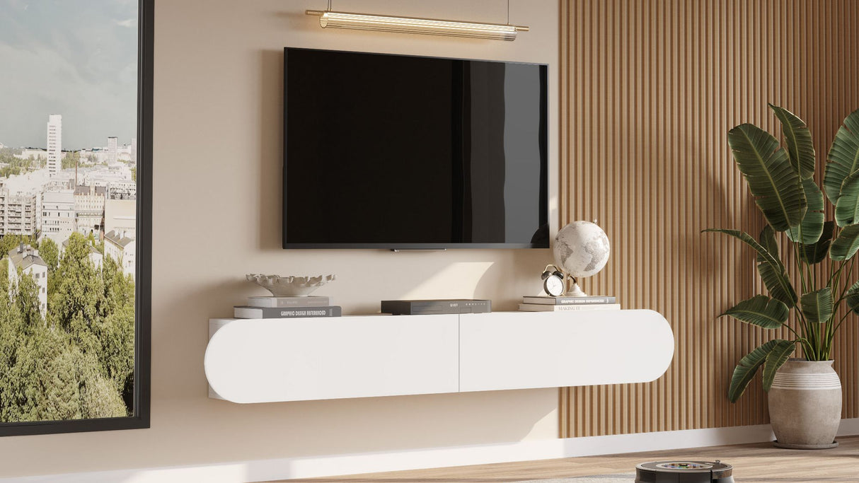 Comodă TV LUM1, Diverse culori, 200x32x30 cm - Comodă TV LUM1, Diverse culori, 200x31.6x29.6 cm, SKU 956LCS1690, imagine 3