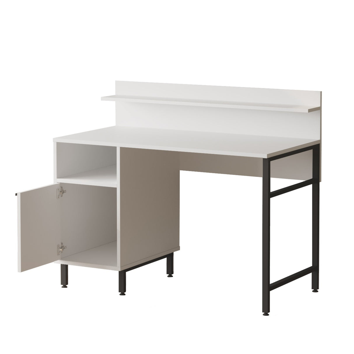 Birou On16-W, Alb, 120x54x100 cm