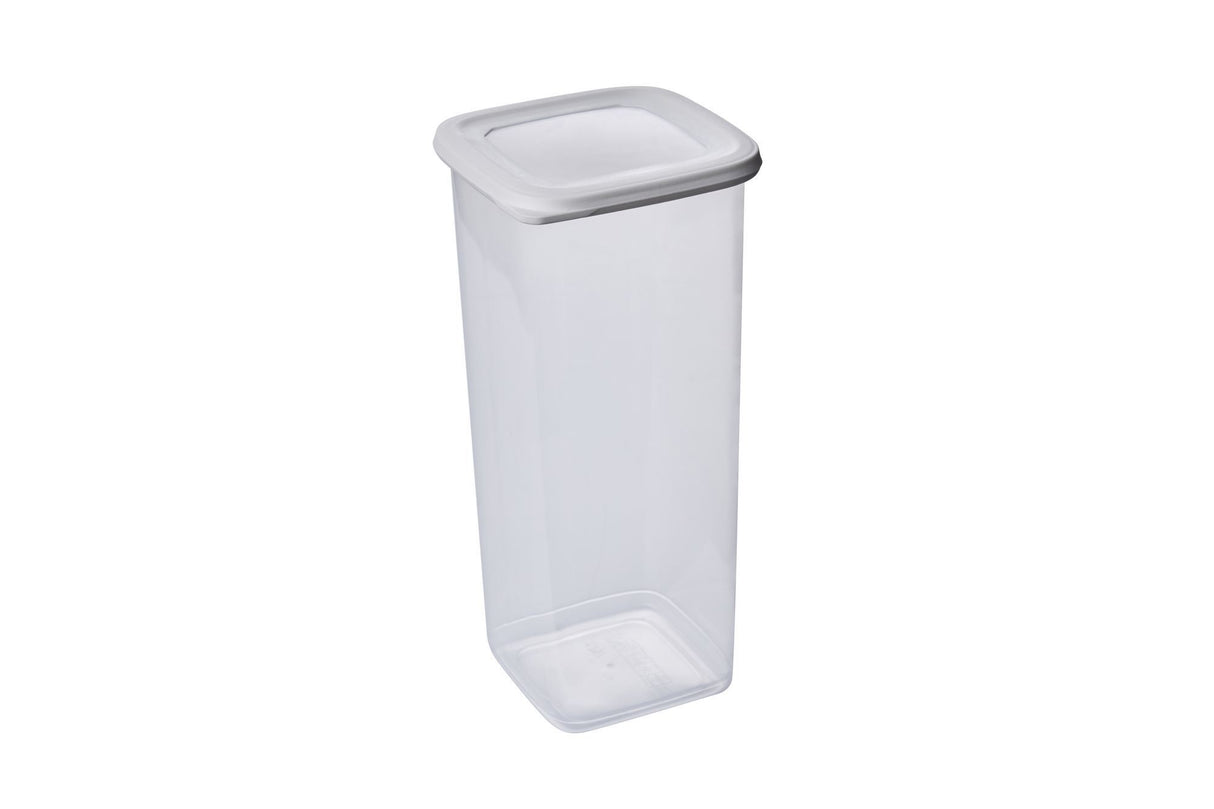 Set recipiente pentru depozitare 12 bucăți BNMPOLYWS12-17, Alb, 10x10x25 cm