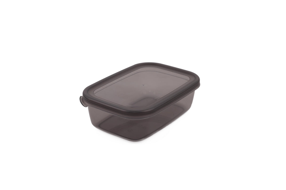 Set recipiente pentru depozitare 6 bucăți FOLYBNM-0513, Roșu - Antracit, 14x20x7 cm