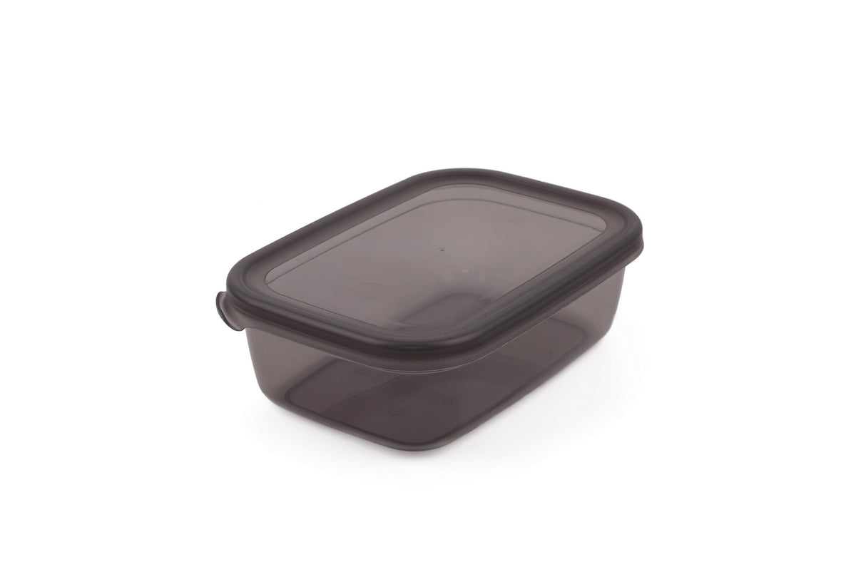Set recipiente pentru depozitare 6 bucăți FOLYBNM-0513, Roșu - Antracit, 14x20x7 cm