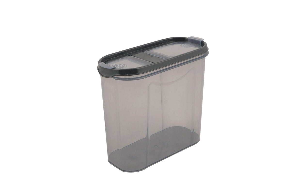 Set recipiente pentru depozitare 12 bucăți DSY12-28, Antracit, 9x19x24 cm
