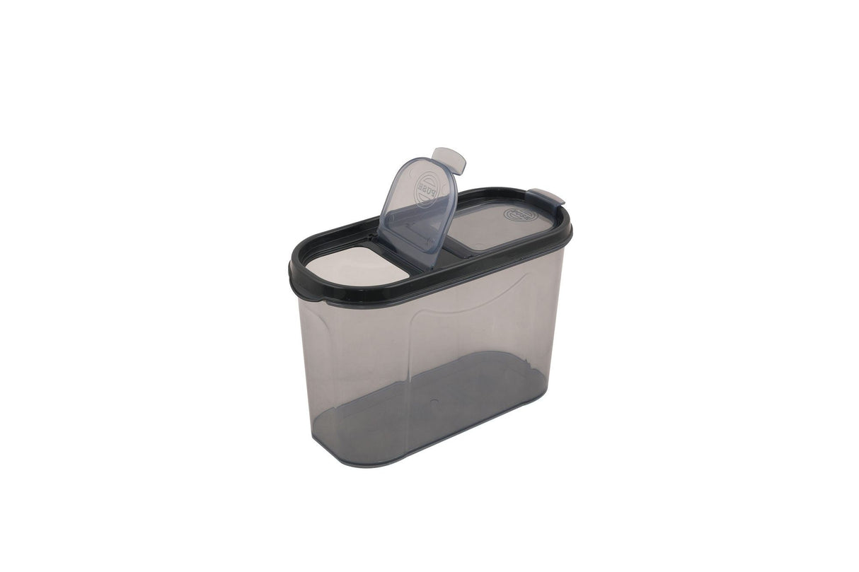 Set recipiente pentru depozitare 12 bucăți DSY12-14228, Antracit, 9x19x24 cm