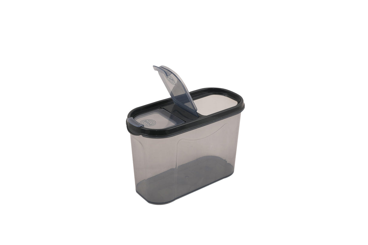 Set recipiente pentru depozitare 18 bucăți DSY18-14228, Antracit, 9x19x24 cm