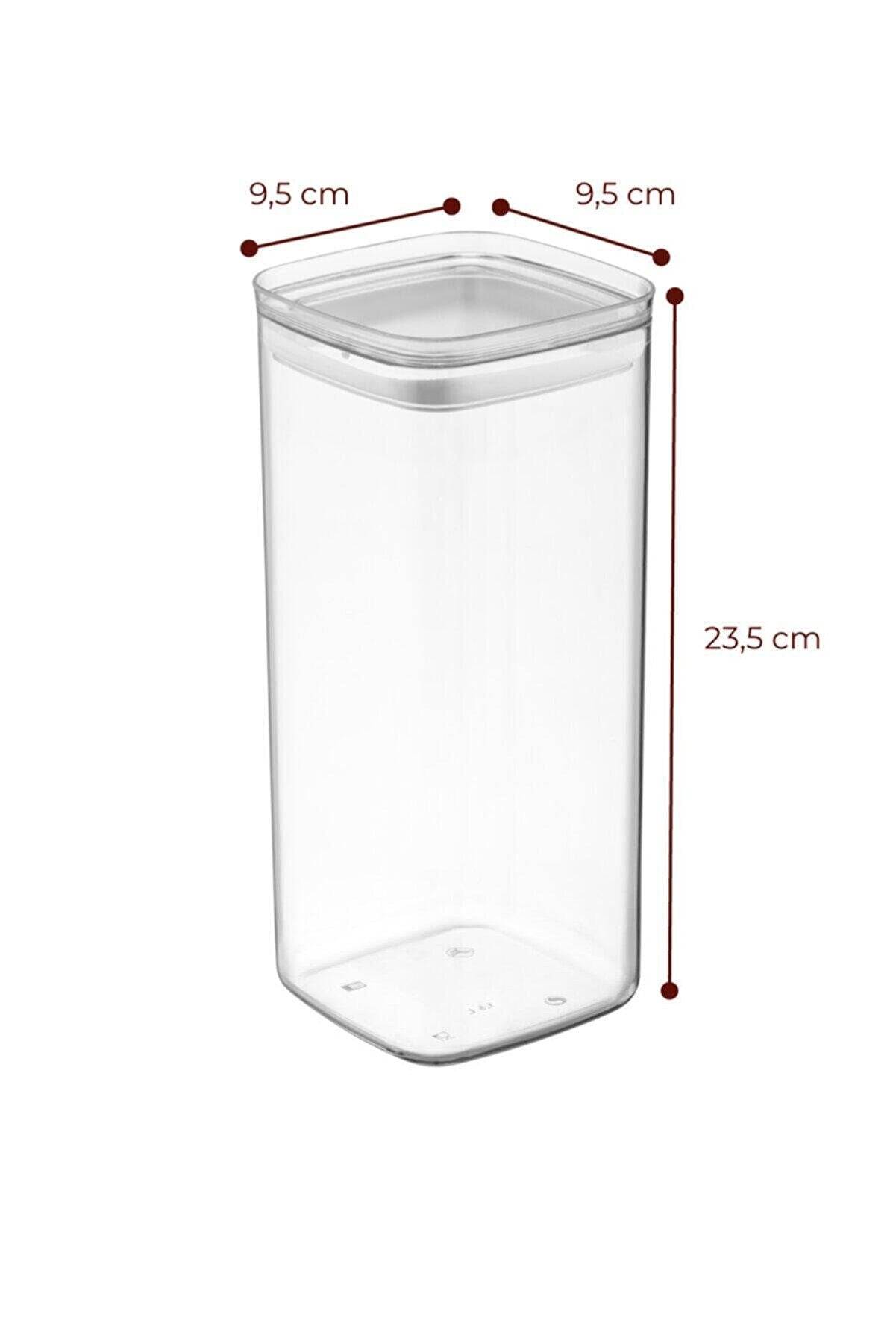 Set recipiente pentru depozitare 24 bucăți 3BOY24, Antracit, 10x10x18 cm