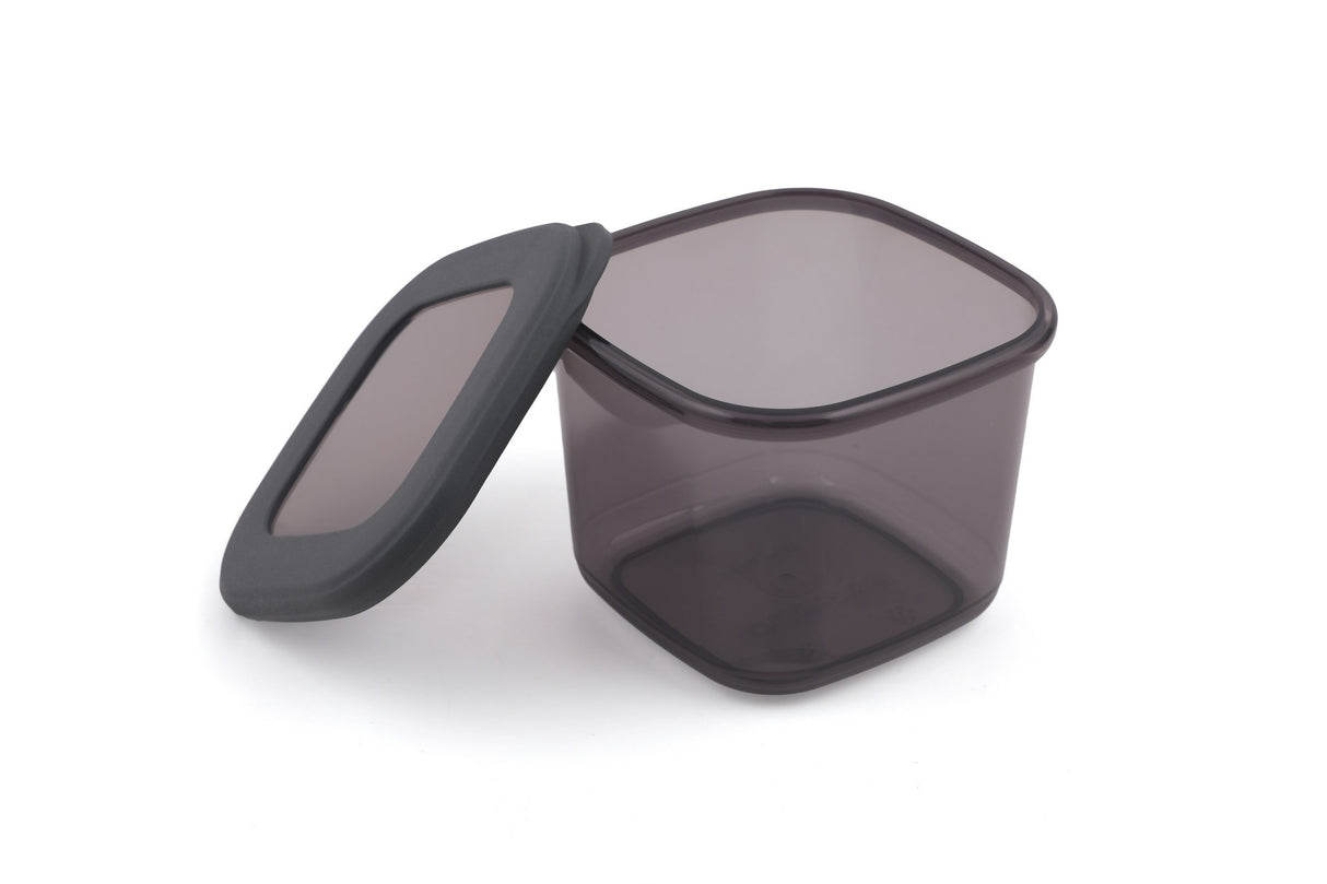 Set recipiente pentru depozitare 12 bucăți BNMPOLYAS12-5, Antracit, 10x10x10 cm