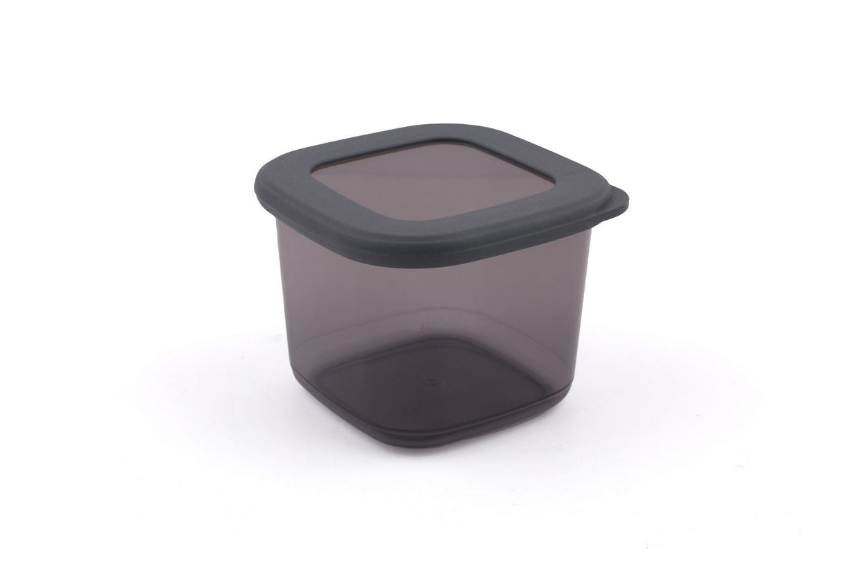 Set recipiente pentru depozitare 12 bucăți BNMPOLYAS12-5KAS, Antracit, 10x10x10 cm