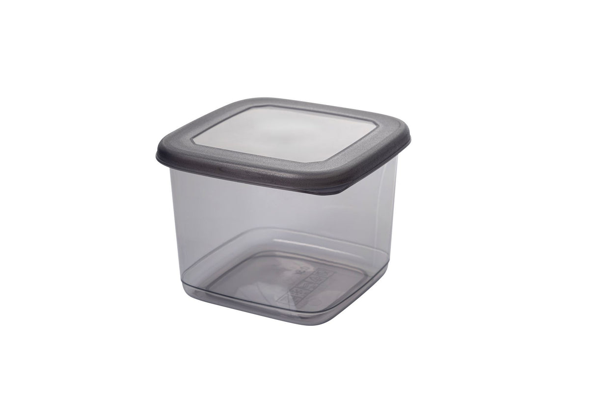 Set recipiente pentru depozitare 12 bucăți BNMPOLYAS12-5KAS, Antracit, 10x10x10 cm