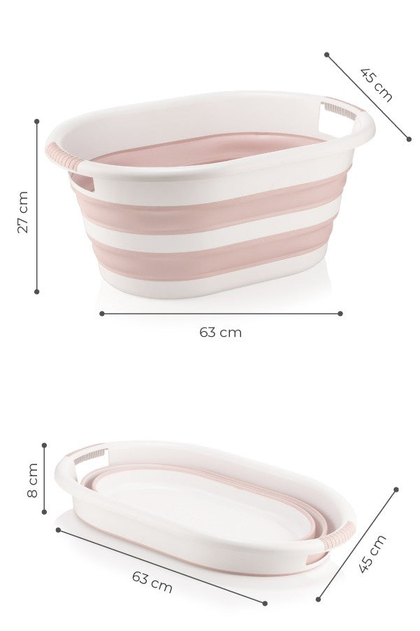 Accesorii de baie KL702, Roz, 54x39x24 cm