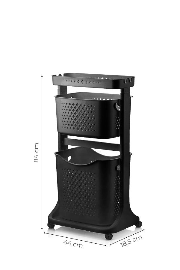 Accesorii de baie TP-748, Antracit, 19x44x84 cm