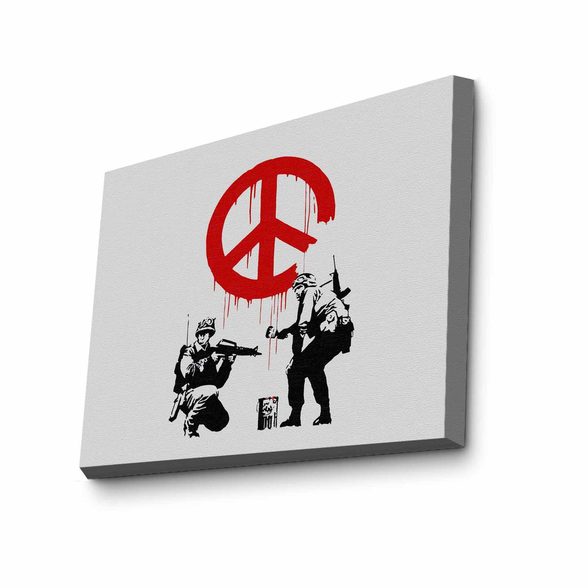 Tablou canvas 3040BANKSY006, Multicolor, 30x40x3 cm