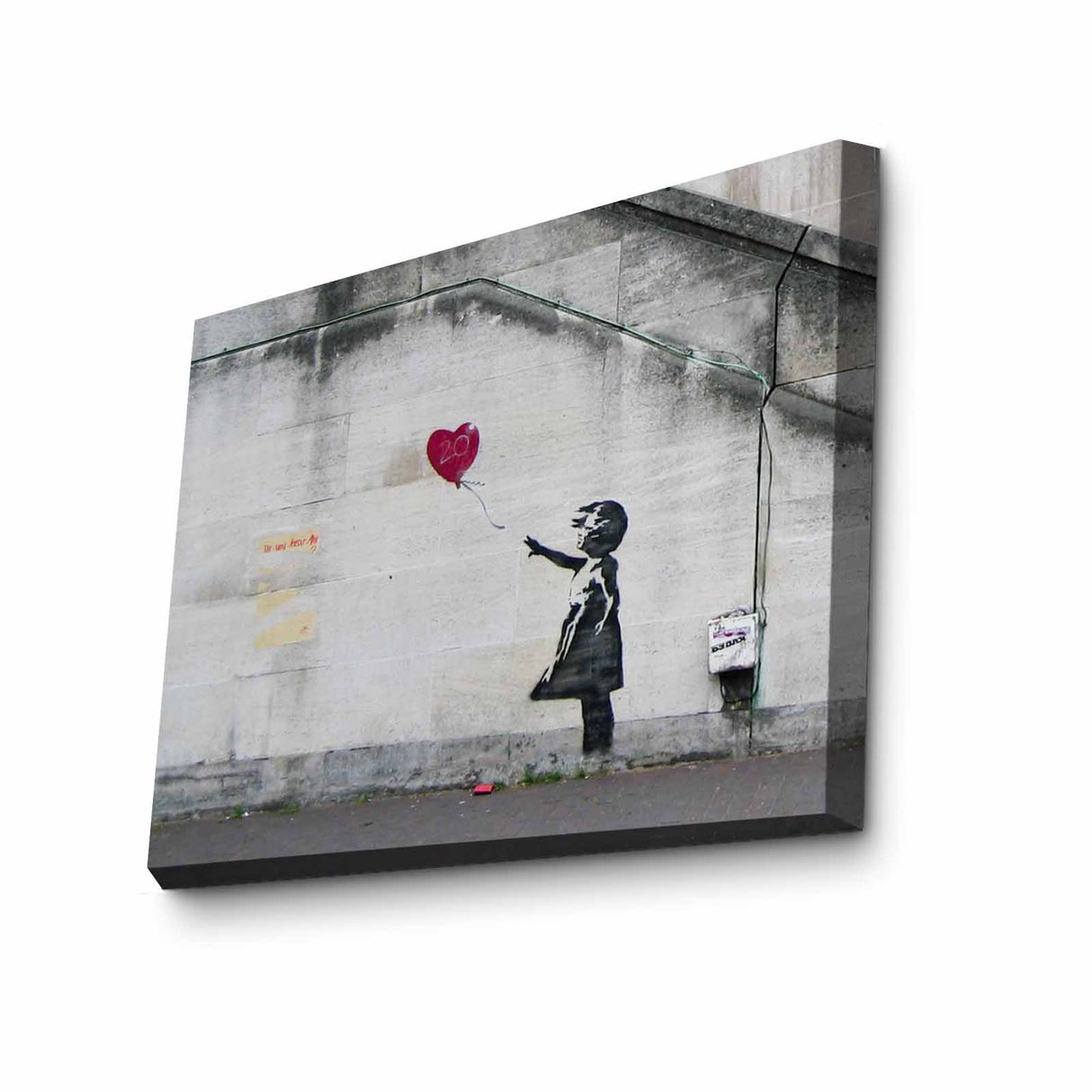 Tablou canvas 3040BANKSY015, Multicolor, 30x40x3 cm