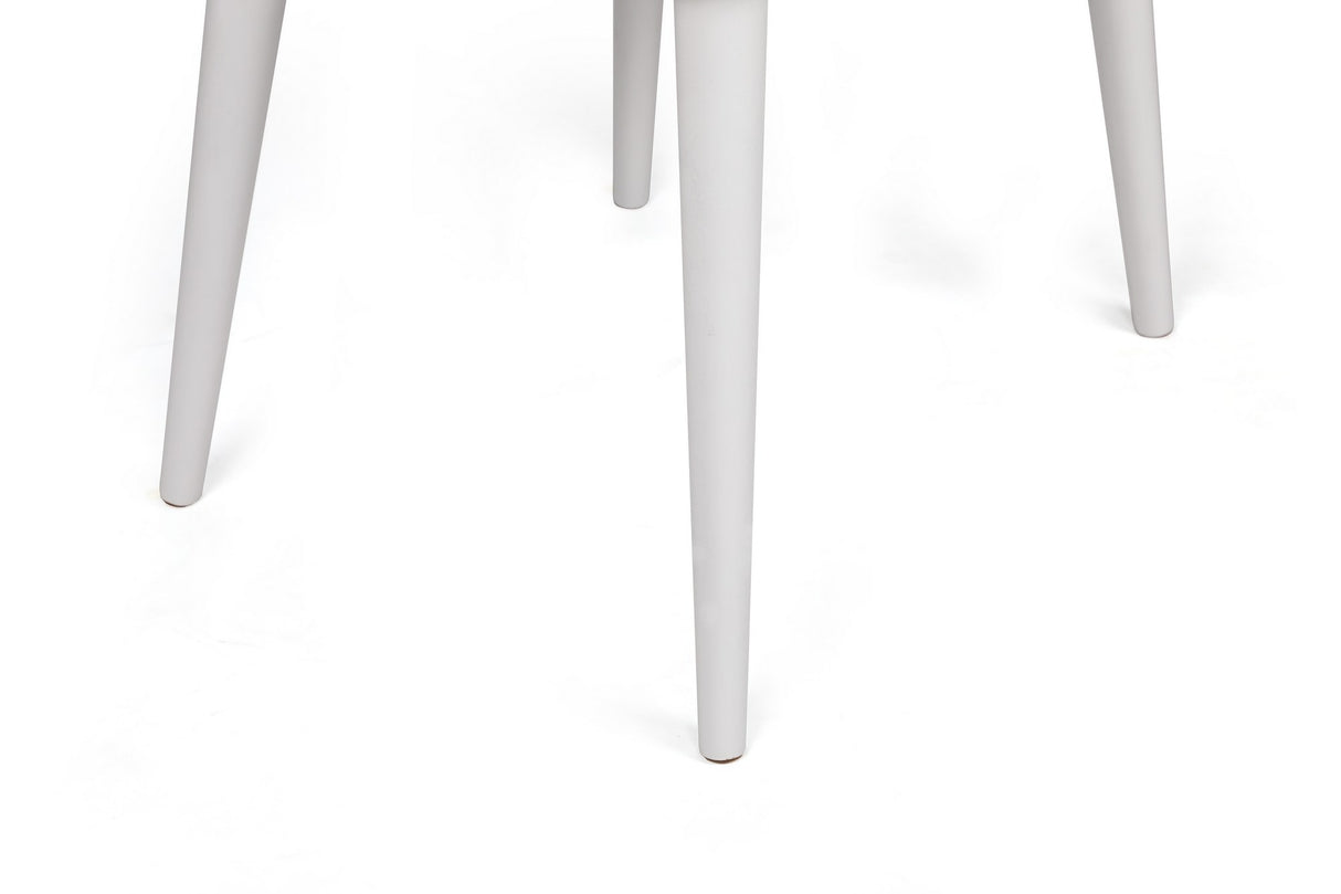 Set 2 scaune Dallas-583 V2, Mink - Alb, 50x49x90 cm