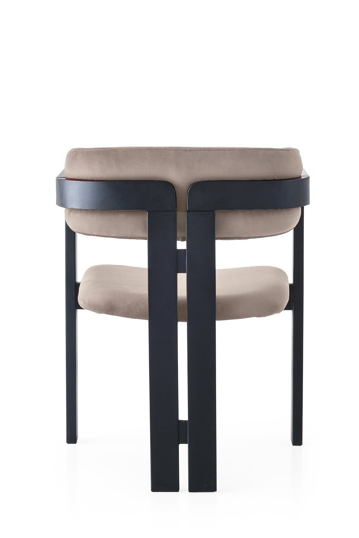 Scaun CO - 020, Negru - Maro deschis, 58x49x76 cm