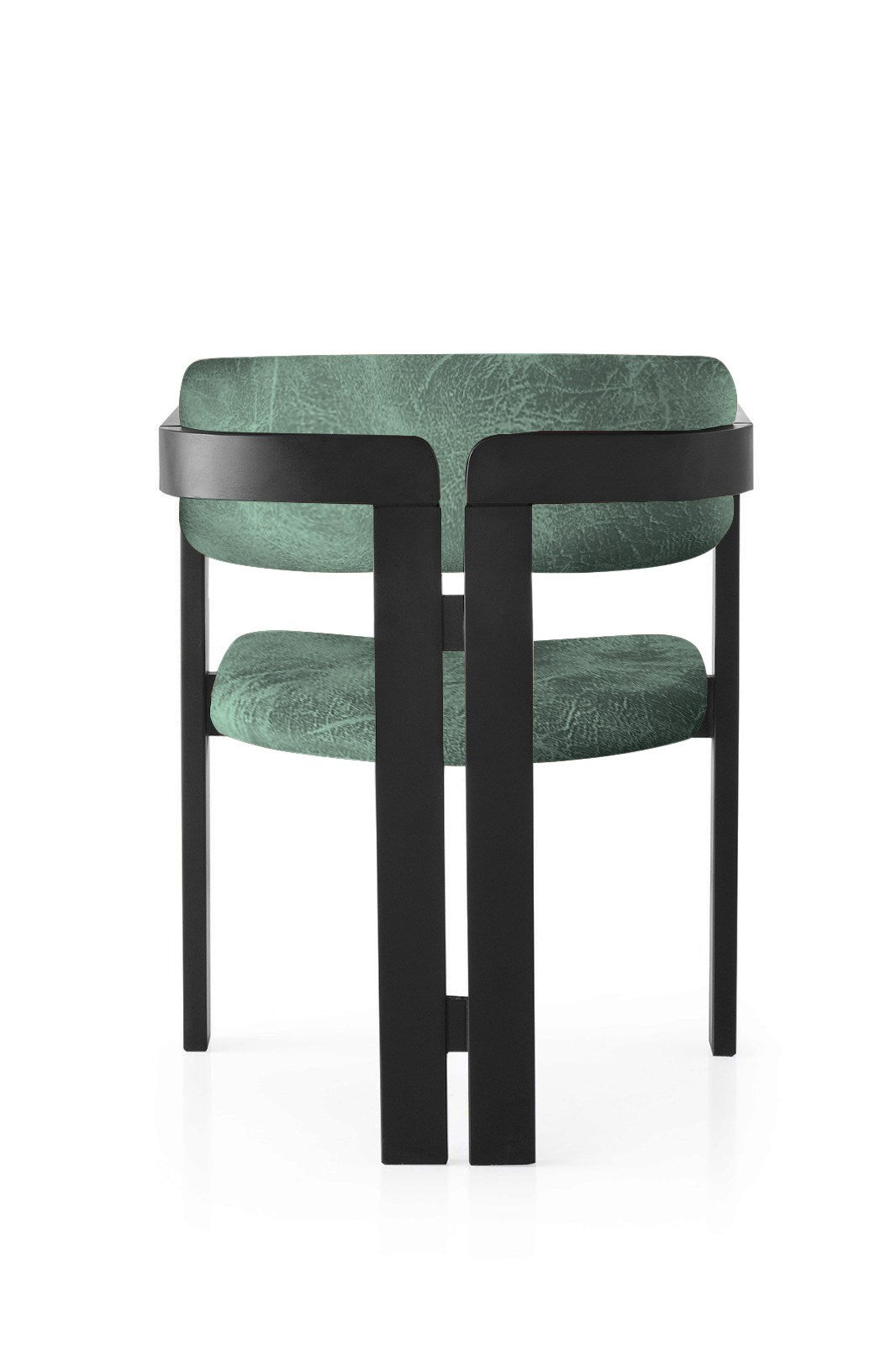 Scaun CO - 023, Negru - Verde, 58x49x76 cm
