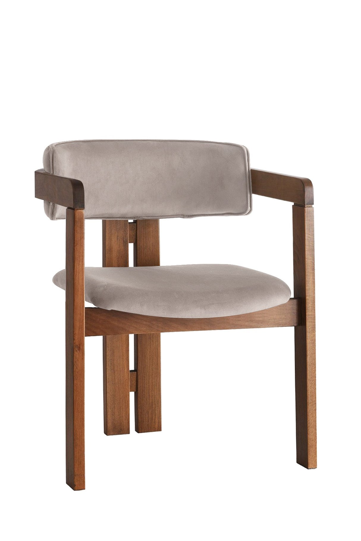 Scaun CO - 026, Nuc - Maro deschis, 58x49x76 cm