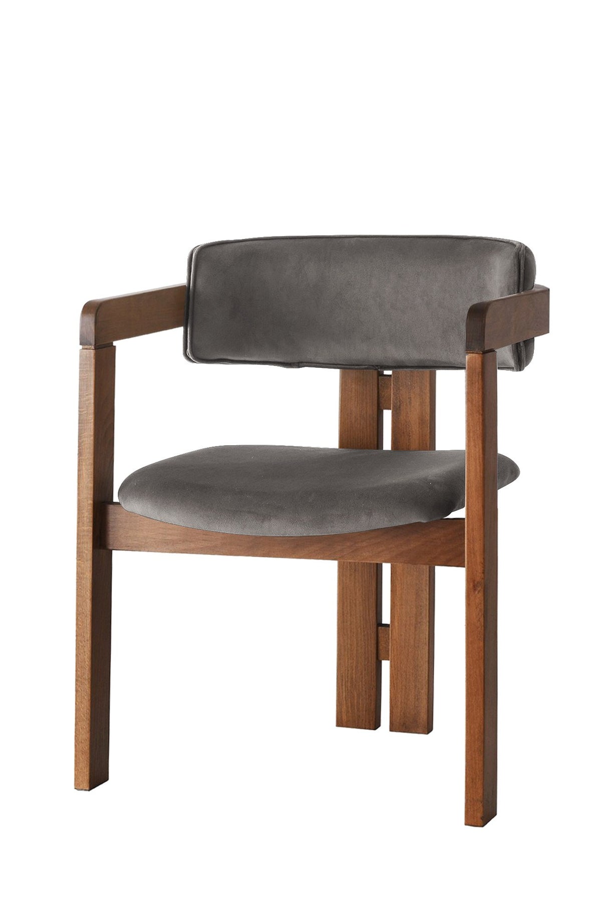 Scaun CO - 029, Nuc - Antracit, 58x49x76 cm